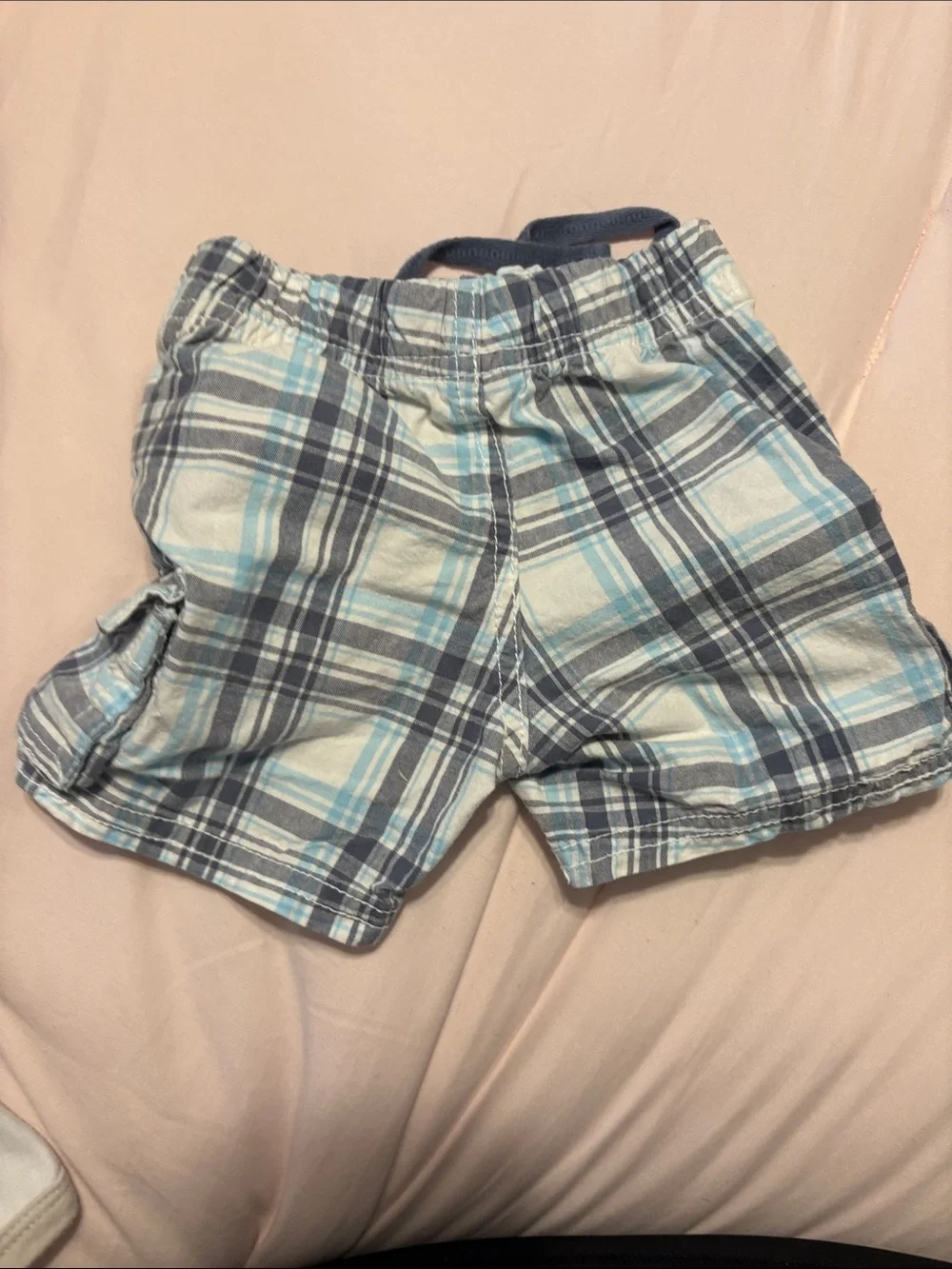 Gymboree Blue Plaid Cargo Shorts